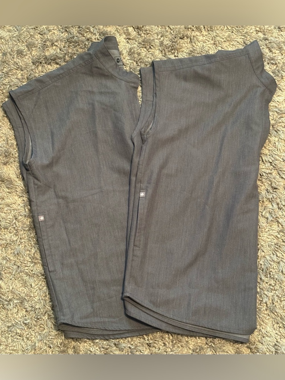 FIGS Rafaela Gray Scrub Tops Size M ( Lot of 2)